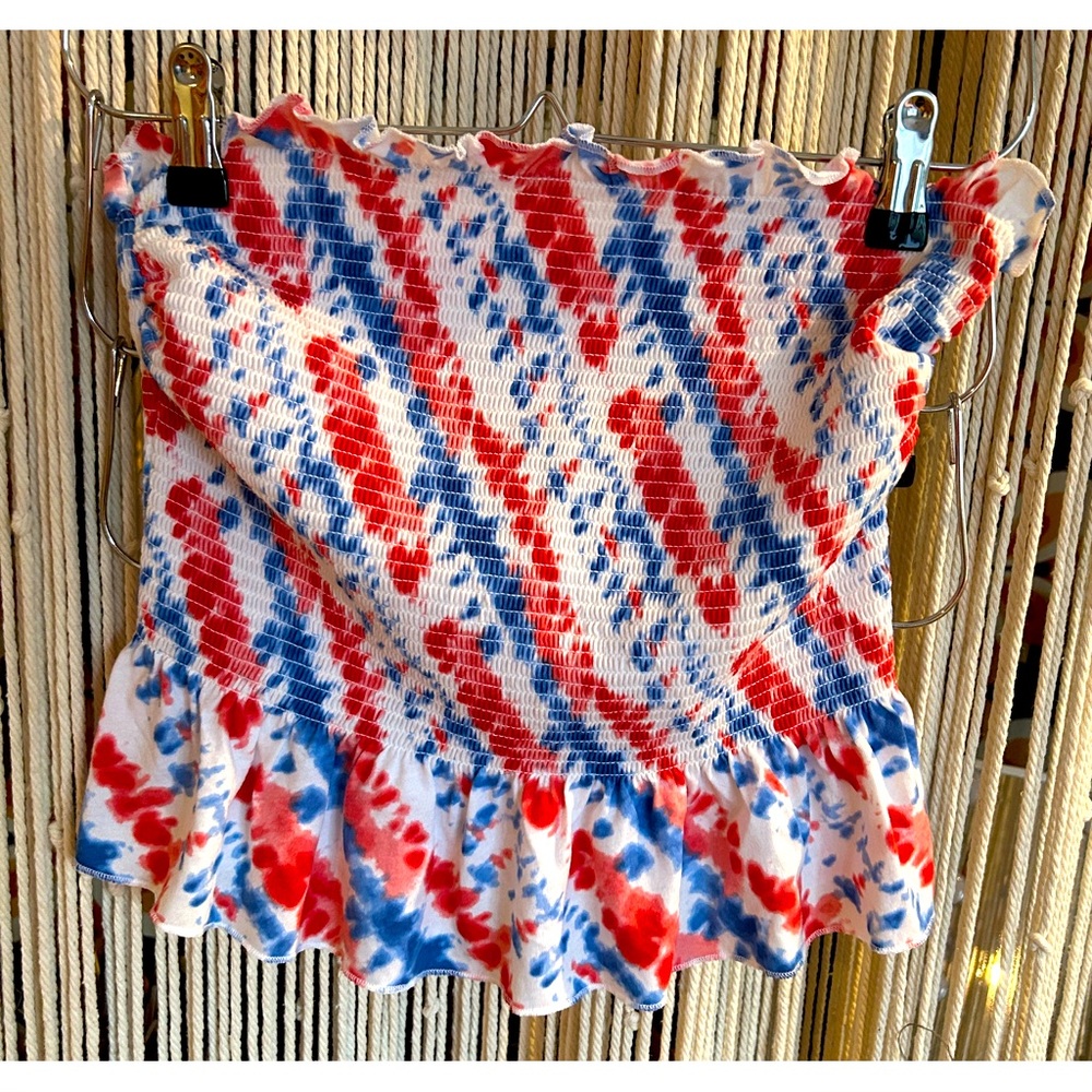 Tie Dye Bandeau Top